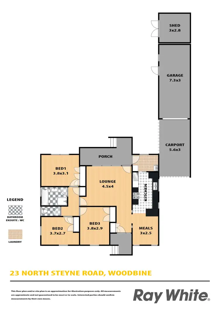 Floorplan of Homely house listing, 23 North Steyne Road, Woodbine NSW 2560