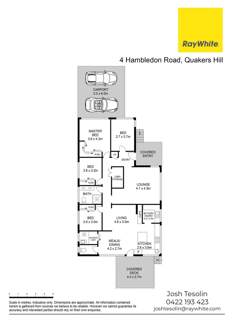 Floorplan of Homely house listing, 4 Hambledon Road, Quakers Hill NSW 2763