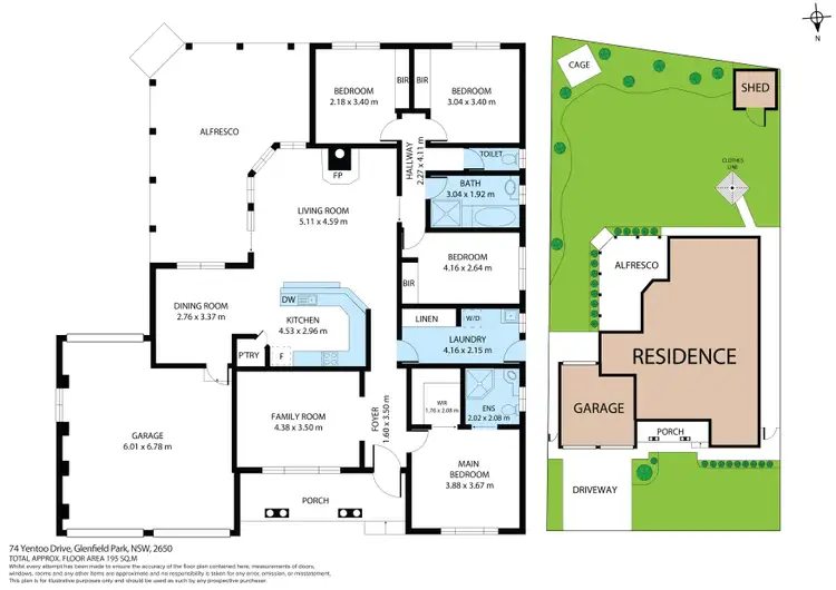 Floorplan of Homely house listing, 74 Yentoo Drive, Glenfield Park NSW 2650
