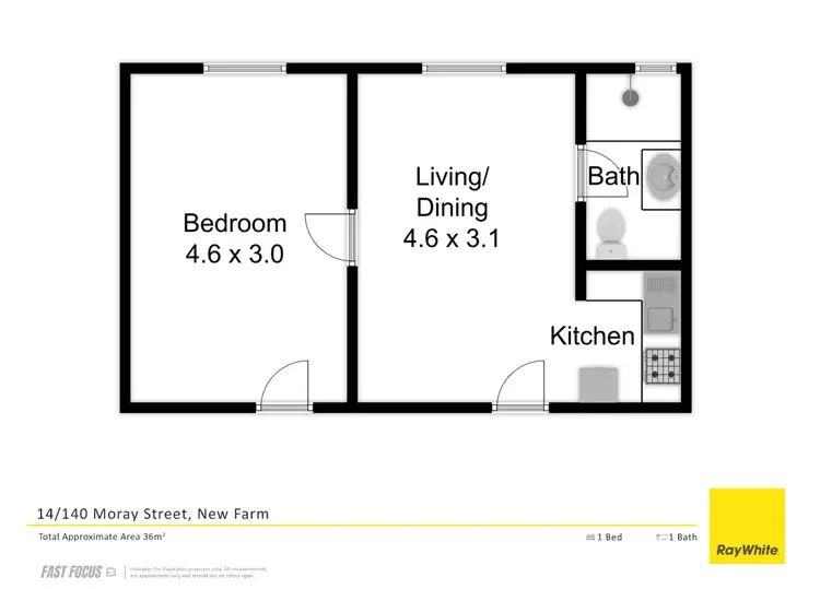 Floorplan of Homely apartment listing, 14/140 Moray Street, New Farm QLD 4005