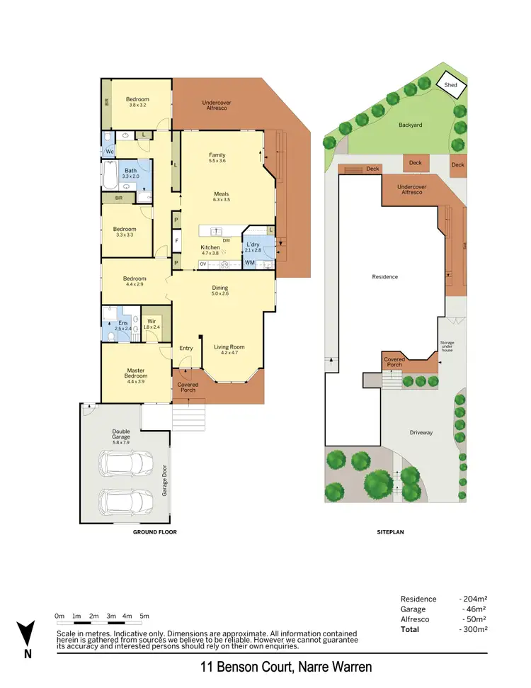 Floorplan of Homely house listing, 11 Benson Court, Narre Warren VIC 3805