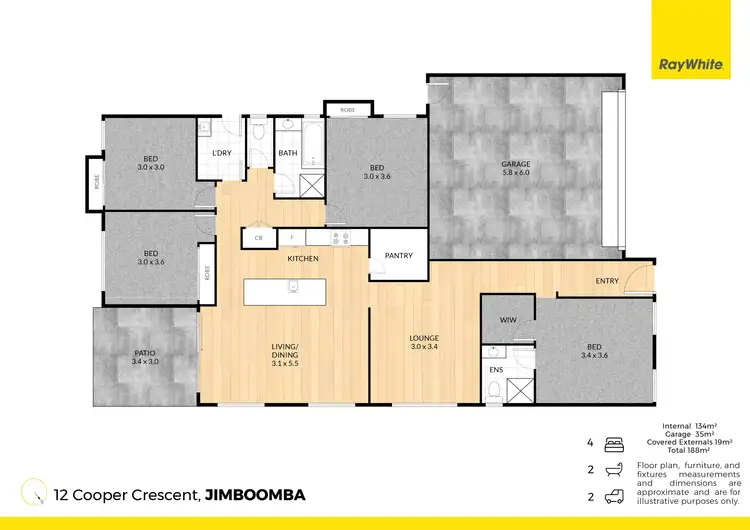Floorplan of Homely house listing, 12 Cooper Crescent, Jimboomba QLD 4280