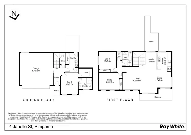Floorplan of Homely house listing, 4 Janelle Street, Pimpama QLD 4209