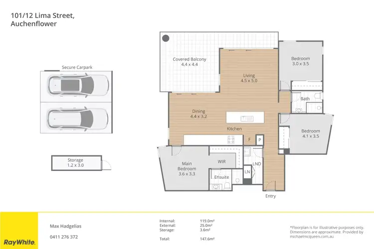 Floorplan of Homely apartment listing, 101/12 Lima Street, Auchenflower QLD 4066