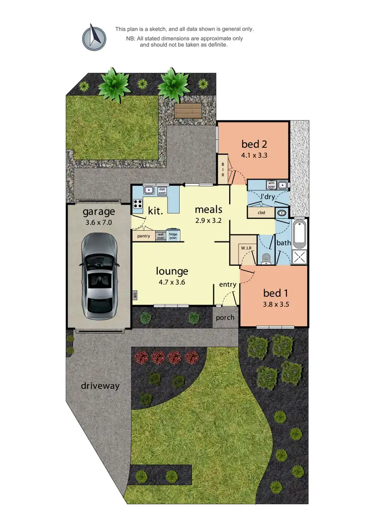 Floorplan of Homely unit listing, 1/39 Fortuna Avenue, Croydon VIC 3136