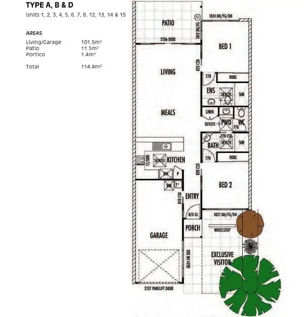 Floorplan of Homely unit listing, 7/27 Rawson Street, Caloundra West QLD 4551