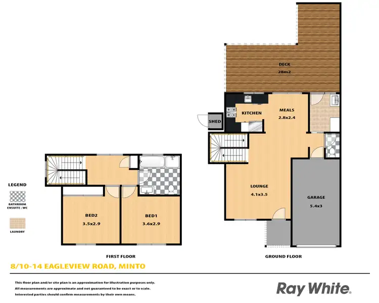 Floorplan of Homely townhouse listing, 8/10-14 Eagleview Road, Minto NSW 2566