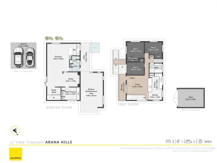 Floorplan of Homely house listing, 27 View Crescent, Arana Hills QLD 4054