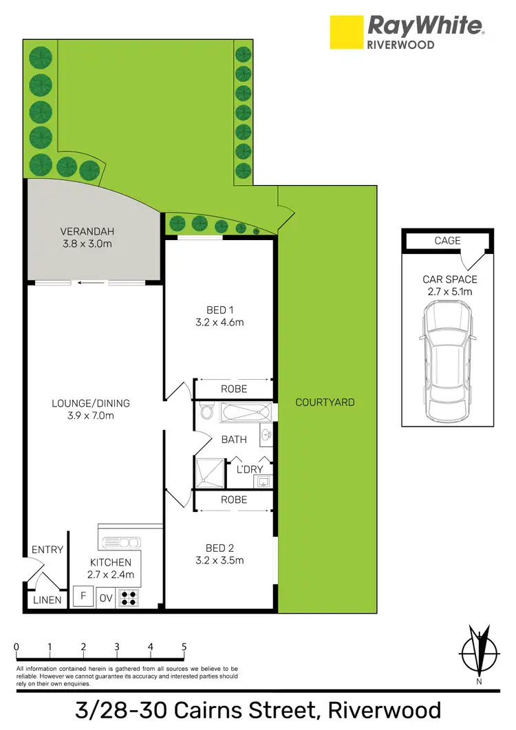 Floorplan of Homely unit listing, 3/28-30 Cairns Street, Riverwood NSW 2210