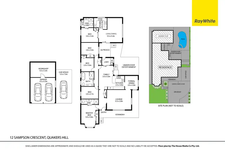 Floorplan of Homely house listing, 12 Sampson Crescent, Quakers Hill NSW 2763