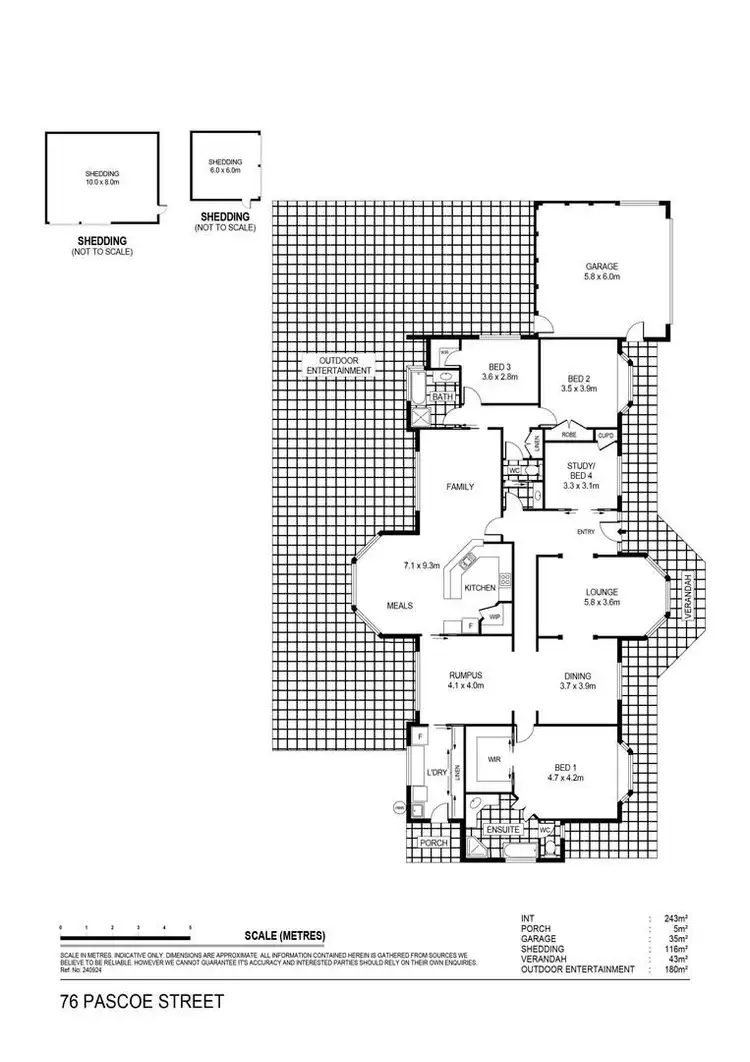 Floorplan of Homely house listing, 76 Pascoe Street, Rochester VIC 3561