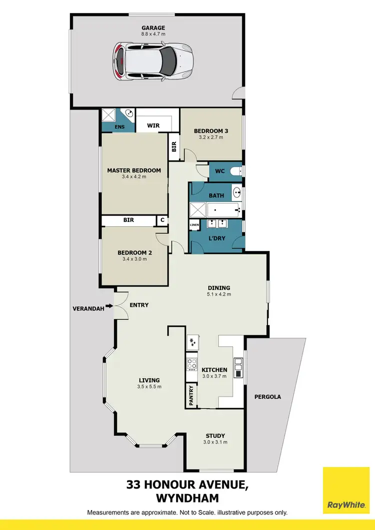 Floorplan of Homely house listing, 33 Honour Avenue, Wyndham Vale VIC 3024