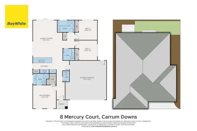 Floorplan of Homely unit listing, 8 Mercury Court, Carrum Downs VIC 3201