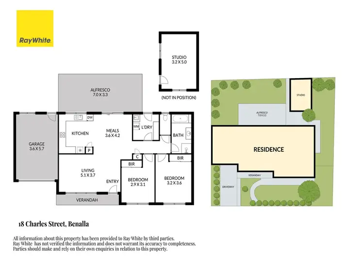 Floorplan of Homely house listing, 18 Charles Street, Benalla VIC 3672