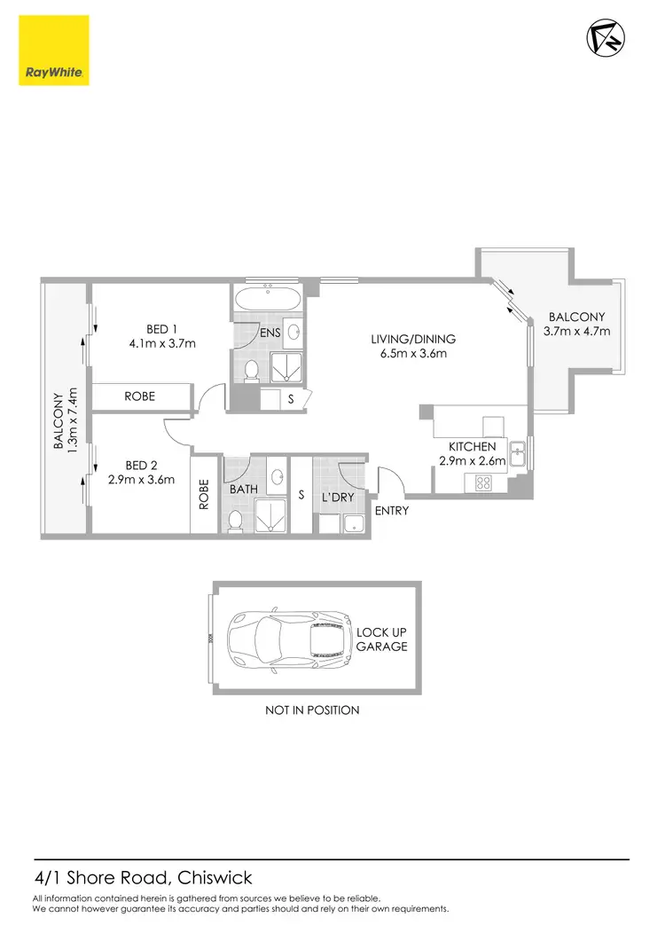 Floorplan of Homely apartment listing, 4/1 Shore Road, Chiswick NSW 2046