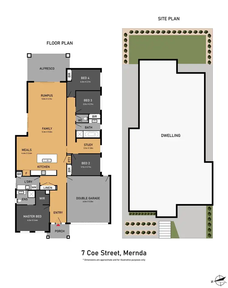 Floorplan of Homely house listing, 7 Coe Street, Mernda VIC 3754