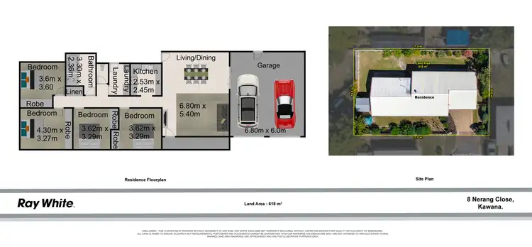 Floorplan of Homely house listing, 8 Nerang Close, Kawana QLD 4701
