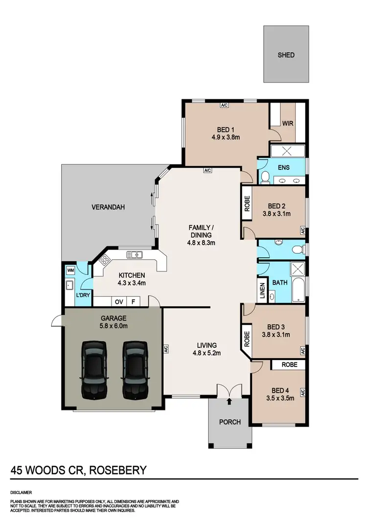 Floorplan of Homely house listing, 45 Wood Crescent, Rosebery NT 832
