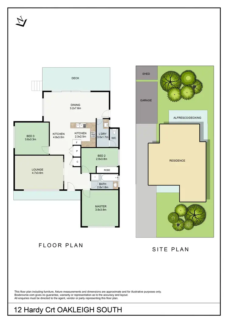 Floorplan of Homely house listing, 12 Hardy Court, Oakleigh South VIC 3167