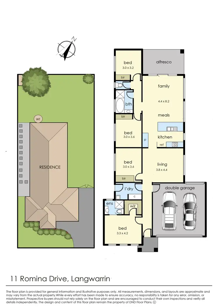 Floorplan of Homely house listing, 11 Romina Drive, Langwarrin VIC 3910