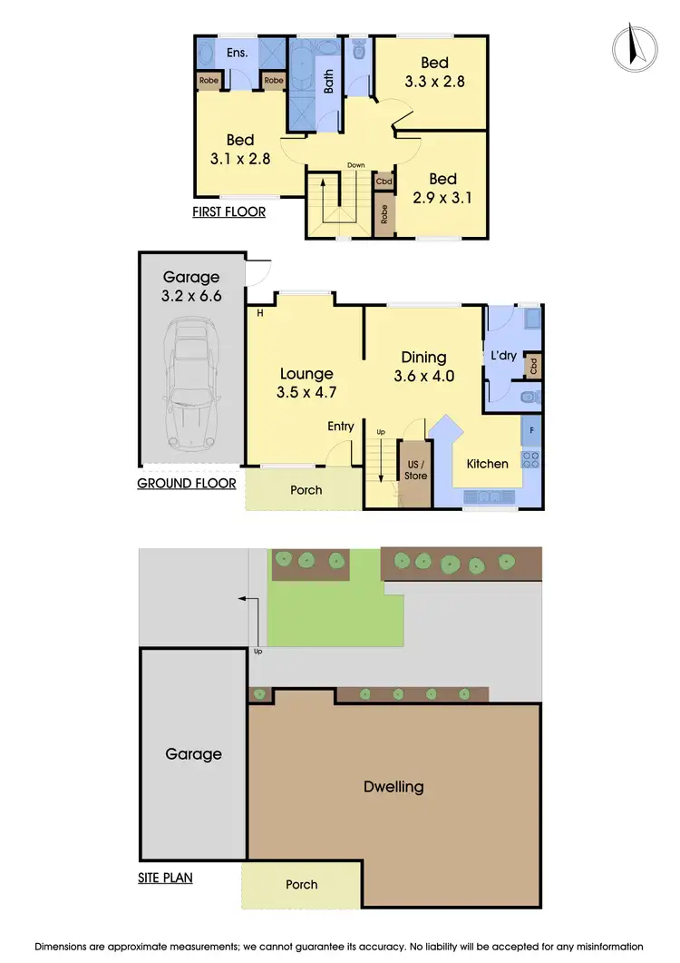 Floorplan of Homely townhouse listing, 3/8-10 Evelyn Street, Clayton VIC 3168