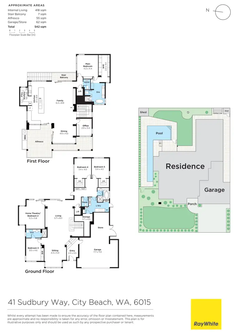 Floorplan of Homely house listing, 41 Sudbury Way, City Beach WA 6015