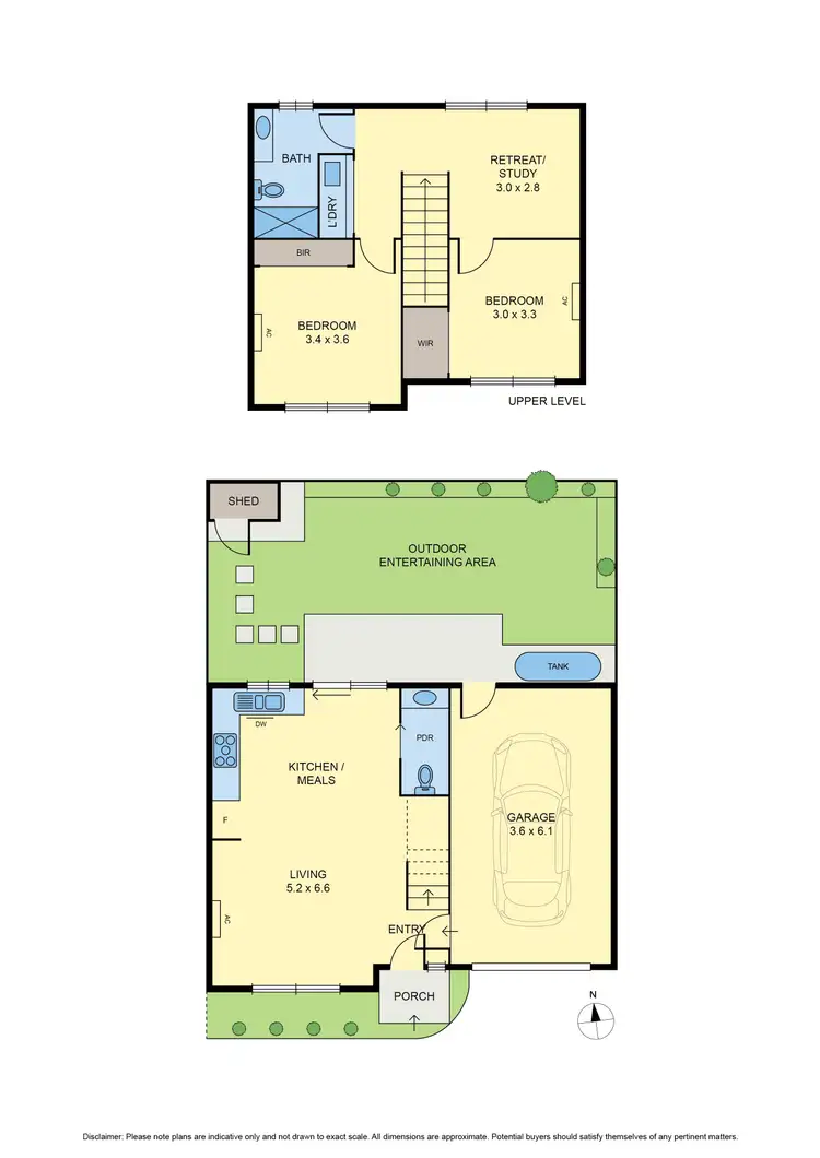 Floorplan of Homely townhouse listing, 2/1 Ernest Street, Broadmeadows VIC 3047
