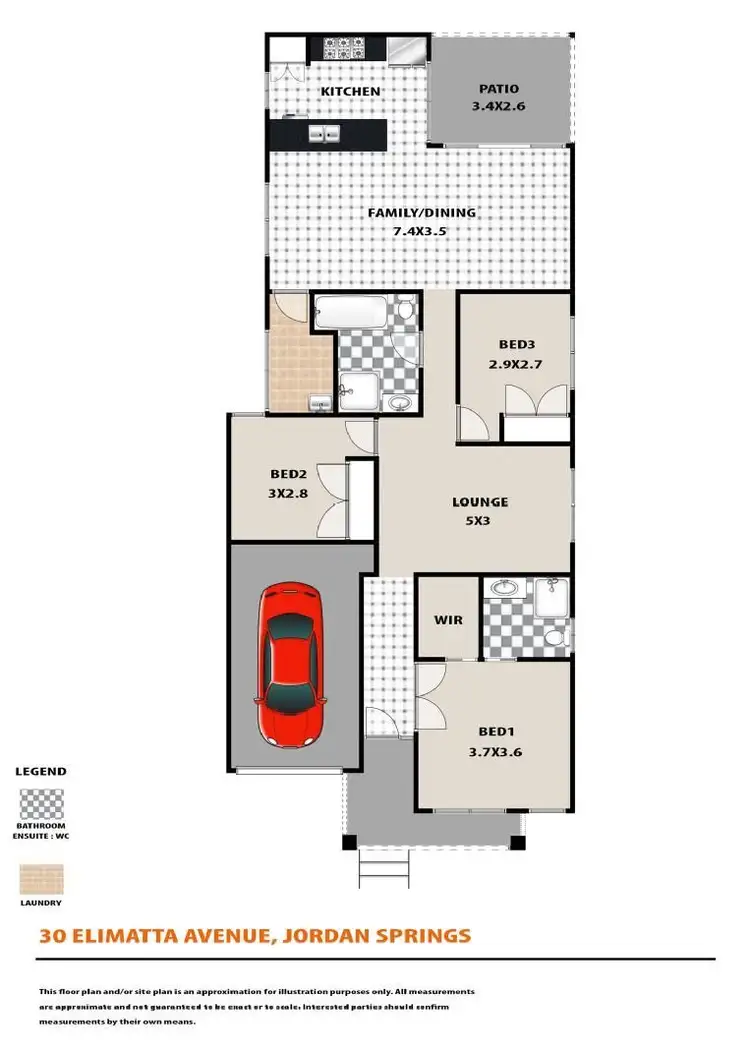 Floorplan of Homely house listing, 30 Elimatta Avenue, Jordan Springs NSW 2747