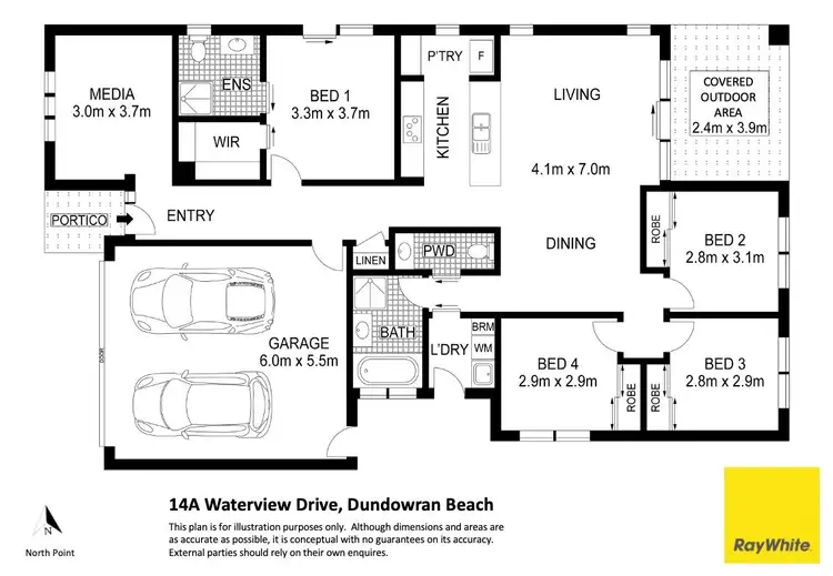 Floorplan of Homely house listing, 14a Waterview Drive, Dundowran Beach QLD 4655