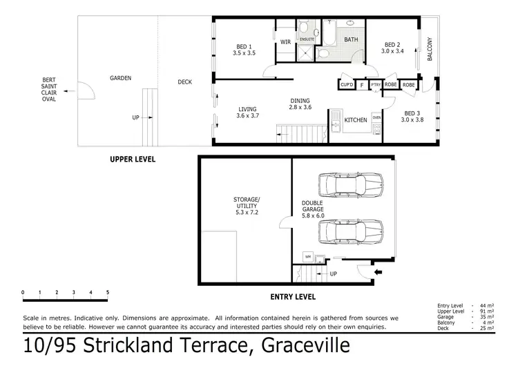 Floorplan of Homely townhouse listing, 10/95 Strickland Terrace, Graceville QLD 4075