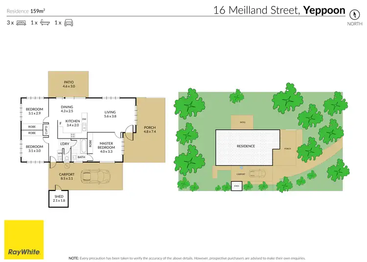 Floorplan of Homely house listing, 16 Meilland Street, Yeppoon QLD 4703