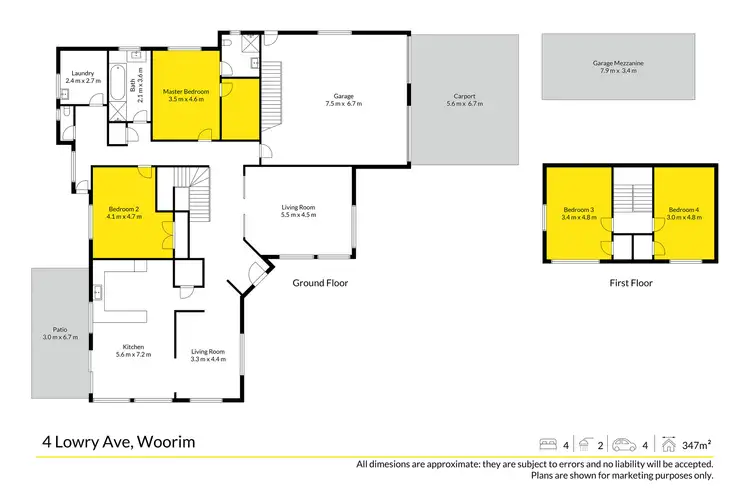 Floorplan of Homely house listing, 73 Arcadia Avenue, Woorim QLD 4507