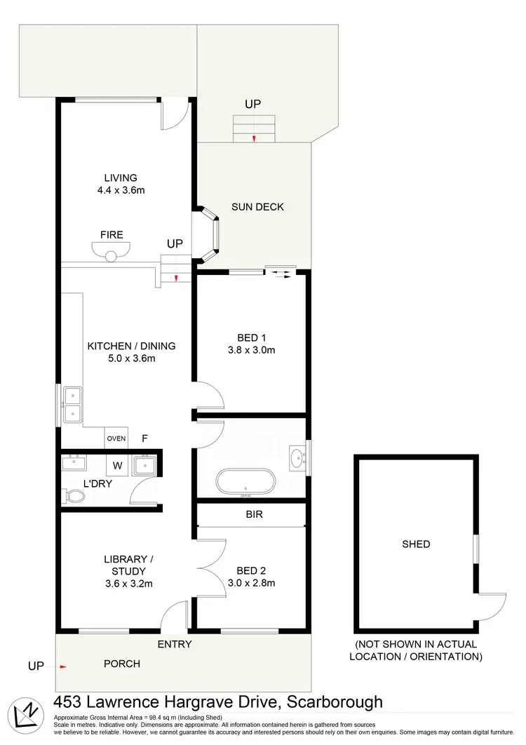 Floorplan of Homely house listing, 453 Lawrence Hargrave Drive, Scarborough NSW 2515