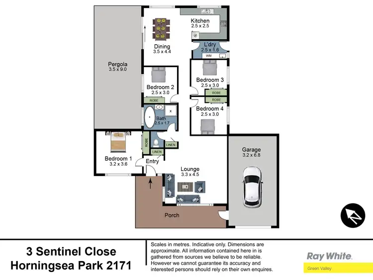 Floorplan of Homely house listing, 3 Sentinel Close, Horningsea Park NSW 2171