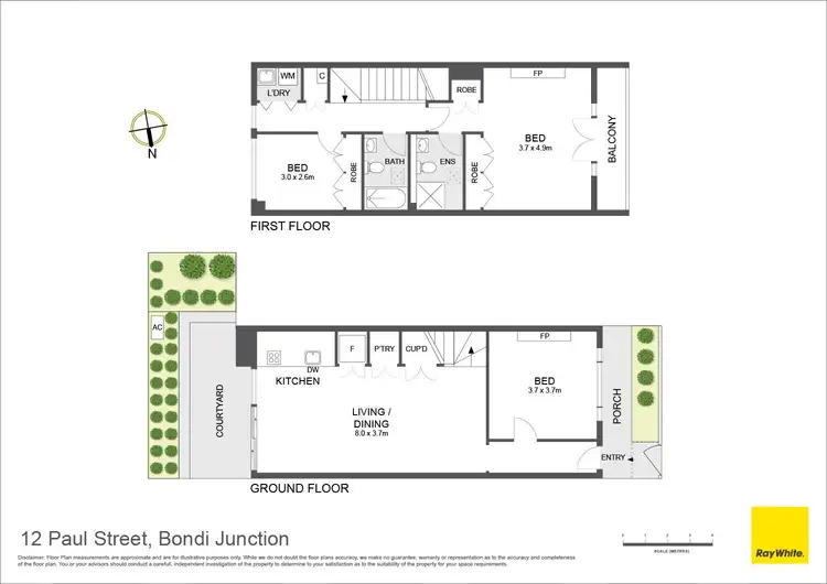 Floorplan of Homely house listing, 12 Paul Street, Bondi Junction NSW 2022