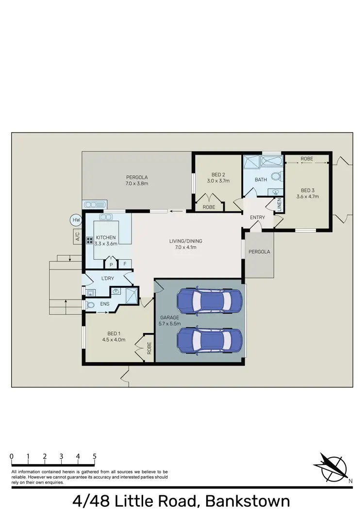 Floorplan of Homely villa listing, 4/48 Little Road, Bankstown NSW 2200