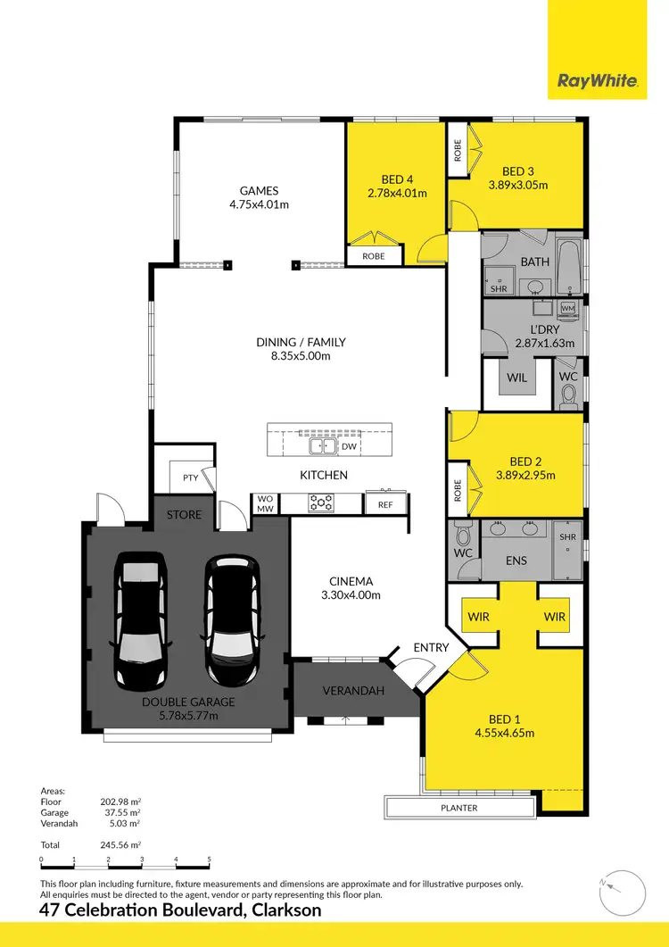 Floorplan of Homely house listing, 47 Celebration Boulevard, Clarkson WA 6030