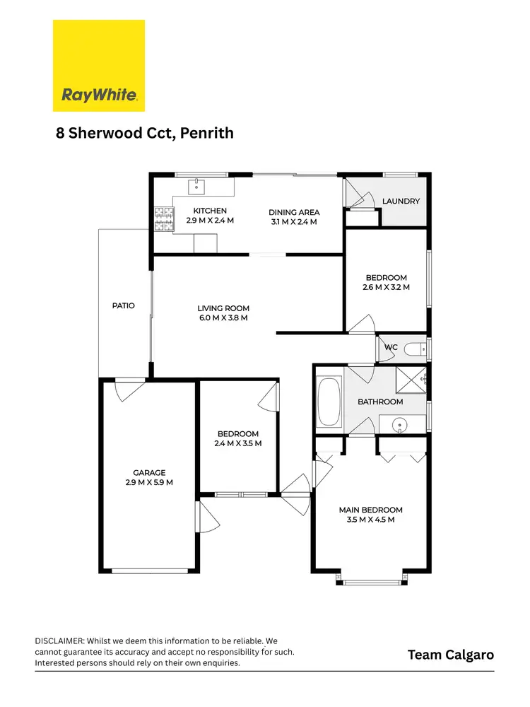 Floorplan of Homely house listing, 8 Sherwood Circuit, Penrith NSW 2750