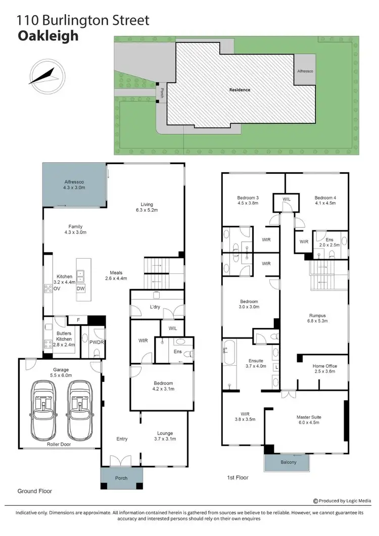 Floorplan of Homely house listing, 110 Burlington Street, Oakleigh VIC 3166