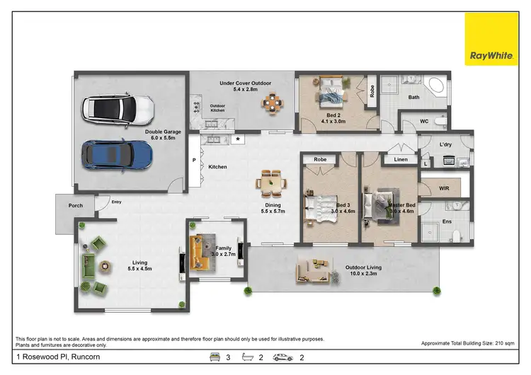 Floorplan of Homely house listing, 1 Rosewood Place, Runcorn QLD 4113
