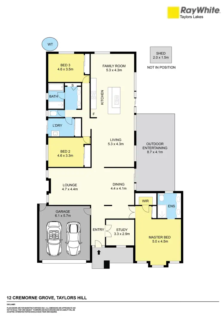 Floorplan of Homely house listing, 12 Cremorne Grove, Taylors Hill VIC 3037