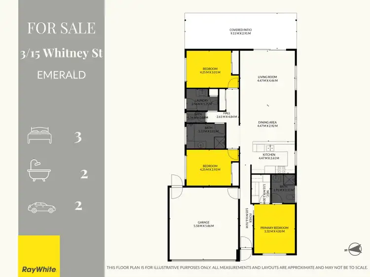 Floorplan of Homely unit listing, 3/15 Whitney Street, Emerald QLD 4720