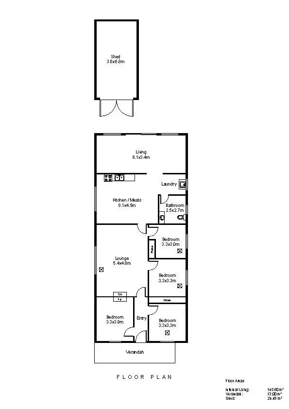 Floorplan of Homely house listing, 42 King William Street, Rosewater SA 5013