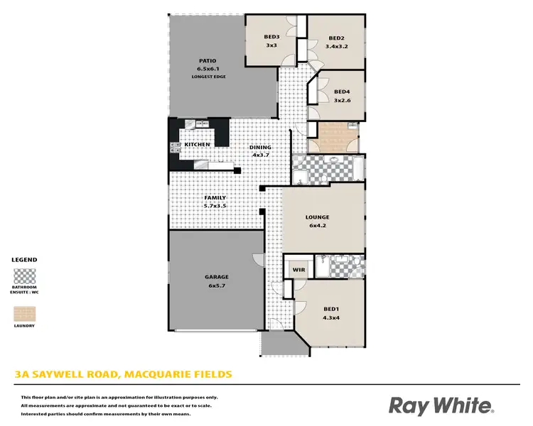 Floorplan of Homely house listing, 3A Saywell Road, Macquarie Fields NSW 2564