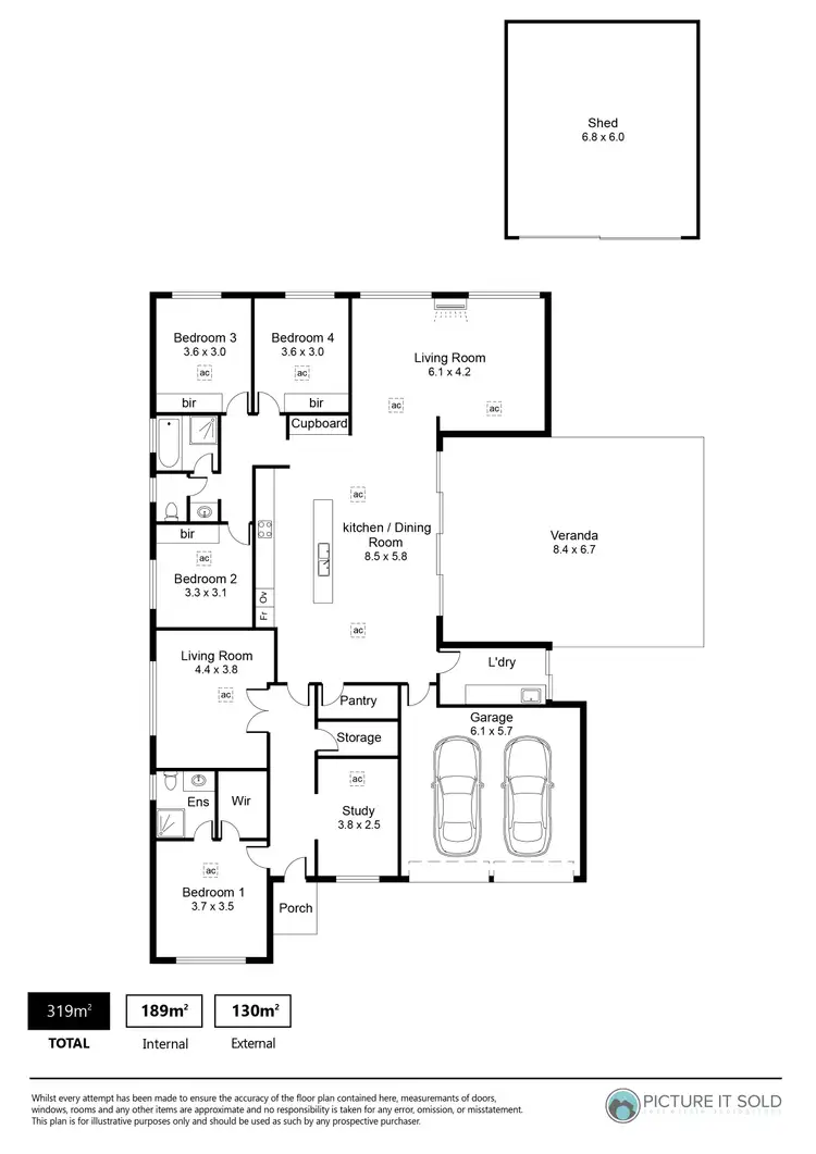 Floorplan of Homely house listing, 11 Lassie Avenue, Windsor Gardens SA 5087