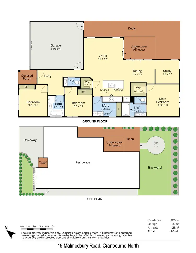 Floorplan of Homely house listing, 15 Malmesbury Road, Cranbourne North VIC 3977