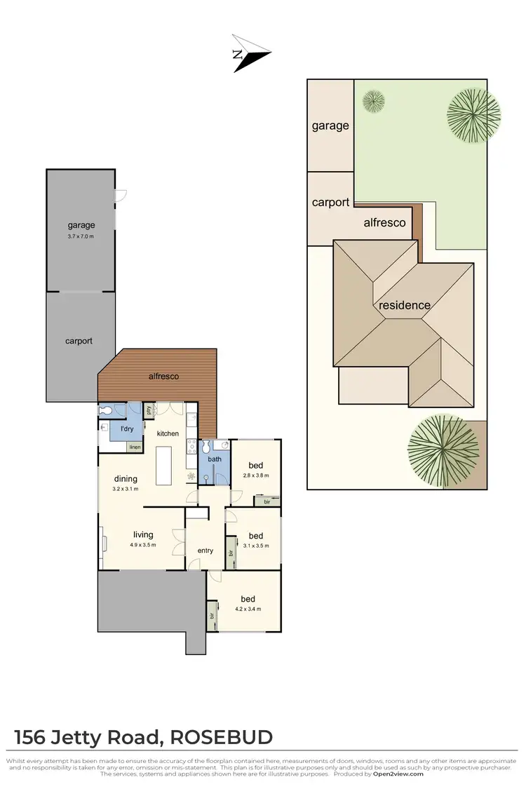 Floorplan of Homely house listing, 156 Jetty Road, Rosebud VIC 3939