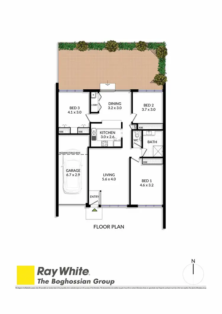Floorplan of Homely villa listing, 11/1-15 Dennis Place, Beverly Hills NSW 2209