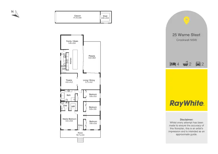 Floorplan of Homely house listing, 25 Warne Street, Crookwell NSW 2583