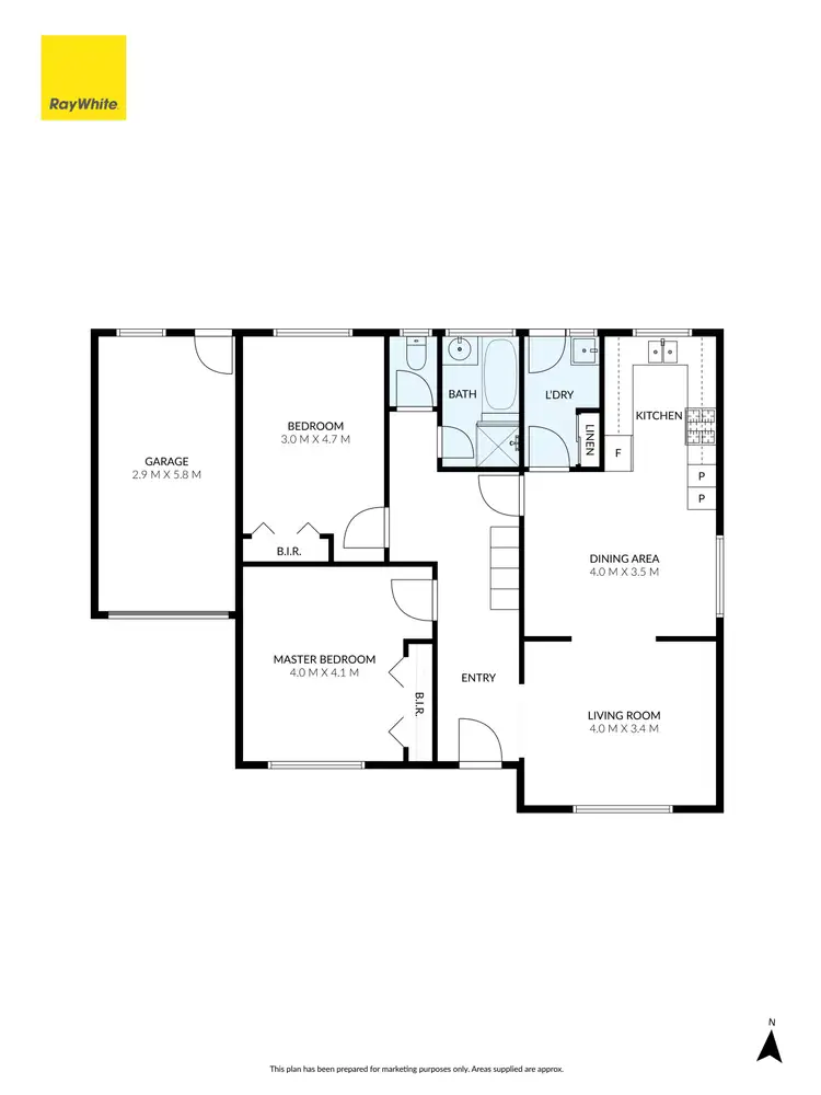 Floorplan of Homely unit listing, 4/8 Hobbs Crescent, Reservoir VIC 3073
